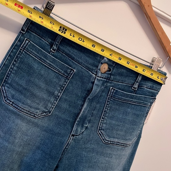 Anthropologie The Denim Colette Cropped Wide-Leg Jeans 28 NWT - Picture 4 of 11